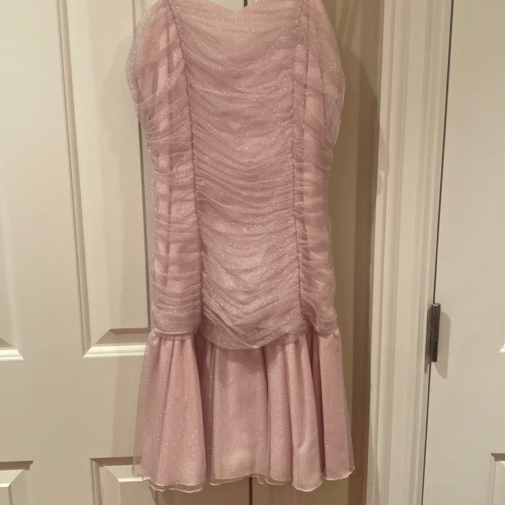 CW Design pink sparkle party dress